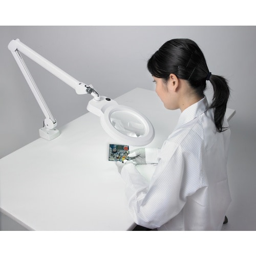 HOZAN 照明拡大鏡(クランプ取付型) LEDア