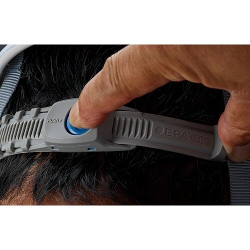 タニザワ エアライトS搭載ヘルメット(透明バイザー