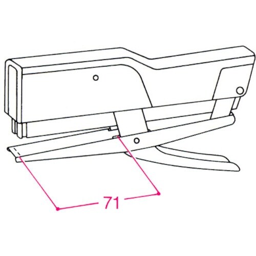 ZENITH プライヤー型ホッチキス 595 ブラ