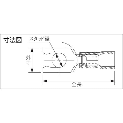 ストロングホールド ビニール絶縁被覆付圧着端子(抜