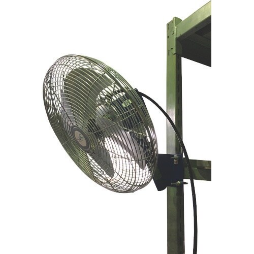 アクアシステム 無給油エアモーター式工場扇 壁掛型