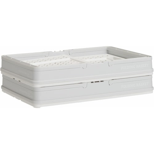 TENMA 折りたたみバスケット ハンドル付きL