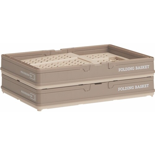 TENMA 折りたたみバスケット ハンドル付きS