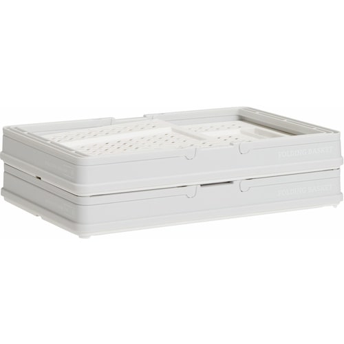 TENMA 折りたたみバスケット ハンドル付きM