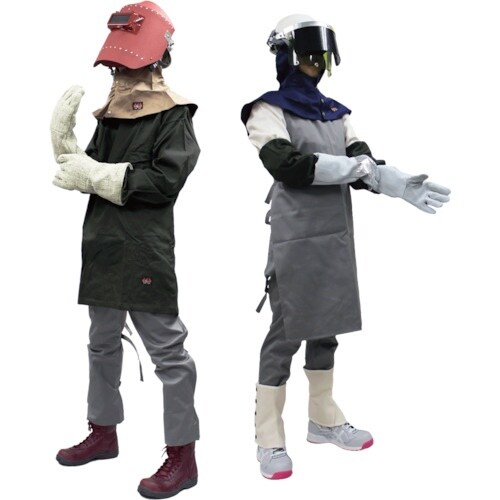 日光物産 Armatex防炎胸付前掛け ネイビー