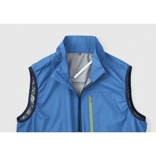 空調服 遮熱タチエリ空調ベスト カーキグリーン L