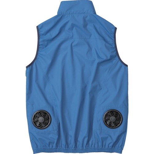 空調服 遮熱タチエリ空調ベスト ブルー 3L