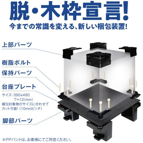 イイダモールド 金型用樹脂梱包装置コーナーパッキン