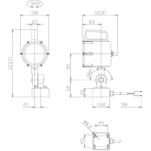 NIKKI 防水型LEDスポットライト 9W AC