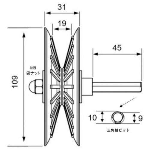 DOGYU シャッター巻上用チェーンホイール マッ