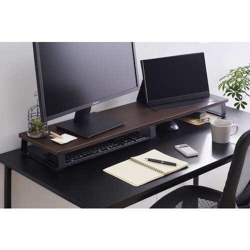 IRIS 288166 モニター台 ブラウン