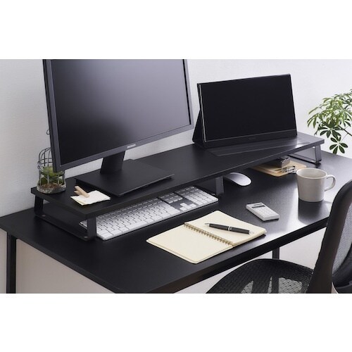 IRIS 288164 モニター台 ブラック