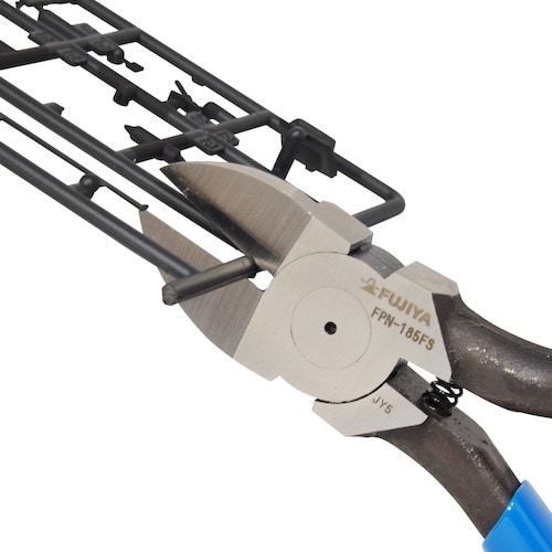 フジ矢 プラスチックニッパ(ストレート刃・バネ付き