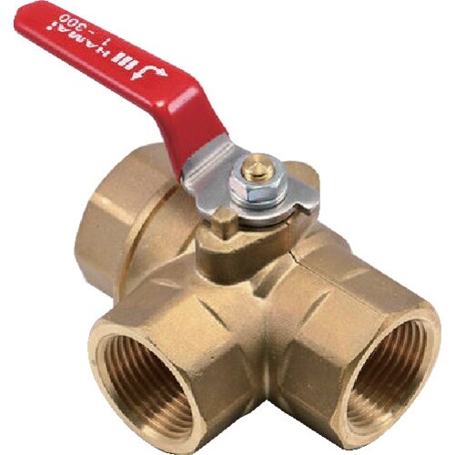 HAMAI 黄銅製3方ボールバルブ