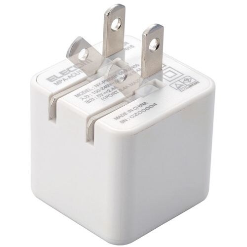 ELECOM AC充電器 2.4A出力 USB−A
