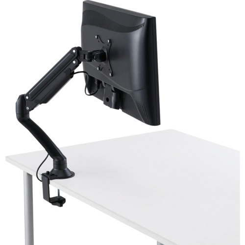 KING JIM モニターアーム 黒 (1面3軸タ
