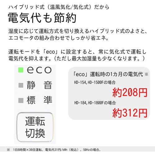 ダイニチ 気化ハイブリッド式 大型加湿器 HD−1
