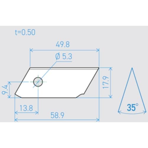 貝印刃物 機械刃 T50−1C 35°(200枚セ