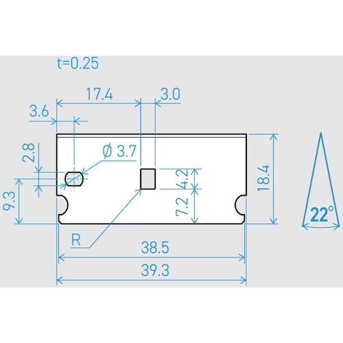貝印刃物 機械刃 E39−6C 22°(200枚セ