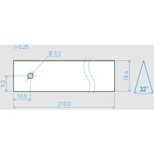 貝印刃物 機械刃 0.25×18.4×210L 3