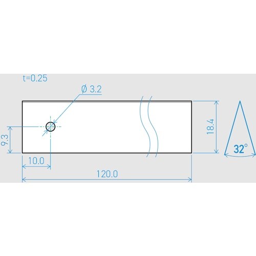 貝印刃物 機械刃 0.25×18.4×120L 3