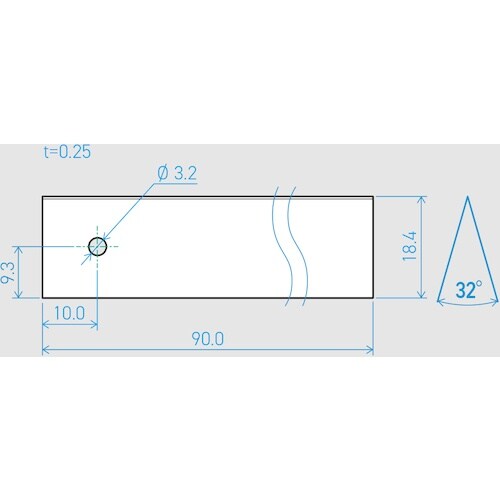 貝印刃物 機械刃 0.25×18.4×90L 32