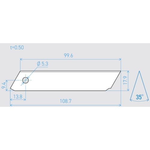 貝印刃物 機械刃 T100−3C 35°(200枚