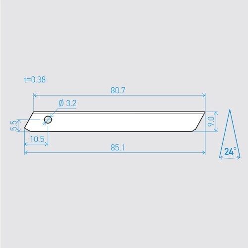 貝印刃物 機械刃 P81−3C 24°(200枚セ