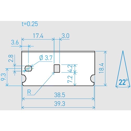 貝印刃物 機械刃 E39−6C−T 22°(100