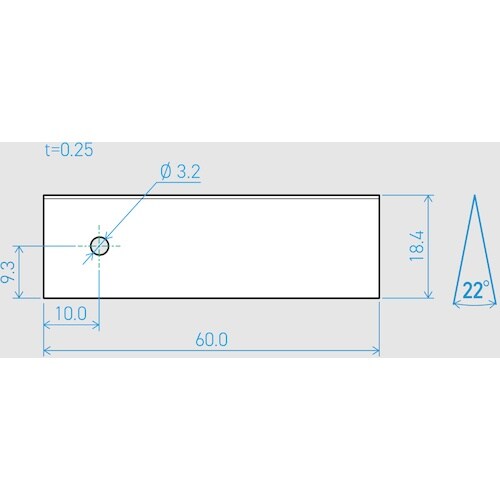 貝印刃物 機械刃 0.25×18.4×60L 22