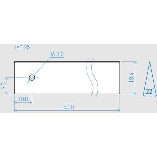 貝印刃物 機械刃 0.25×18.4×150L 2