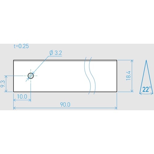 貝印刃物 機械刃 0.25×18.4×90L 22