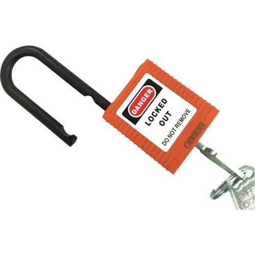 セーフラン ロックアウト用絶縁パドロック オレンジ