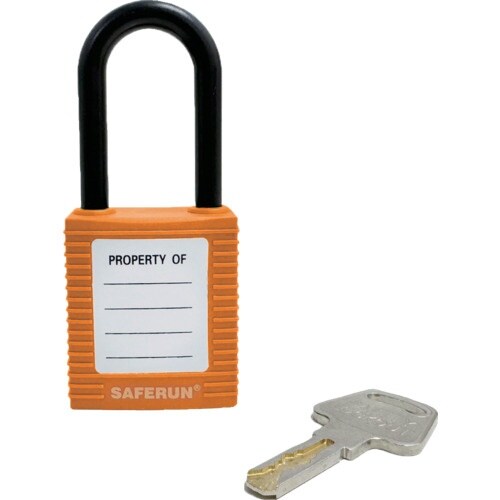 セーフラン ロックアウト用絶縁パドロック オレンジ