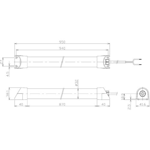 NIKKI 簡易防水型LEDリニアライト AC10