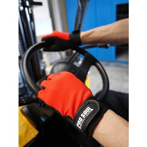 富士グローブ プロソウル PS−993 赤 L