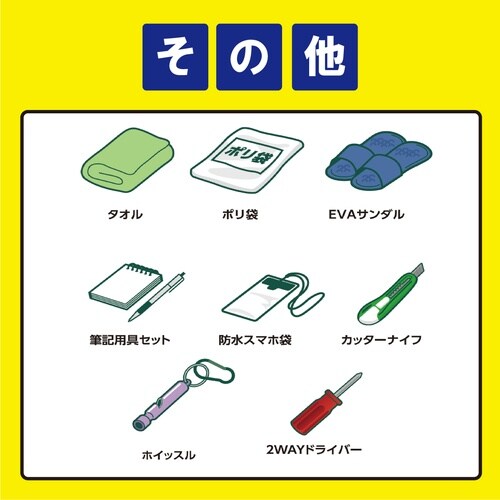 IRIS 298612 防災セット 1人用31点