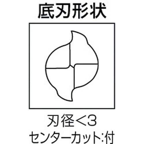 三菱K 2枚刃エムスター汎用 超硬スクエアエンドミ