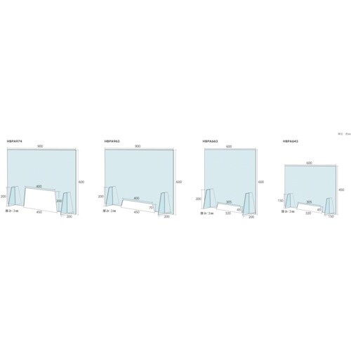 光 【売切商品】 飛沫飛散防止パネル アクリルタイ