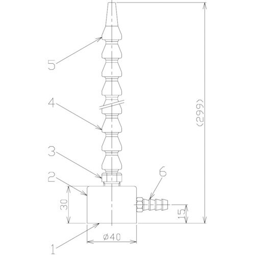NIKKI マグネットスタンド式クーラントノズル