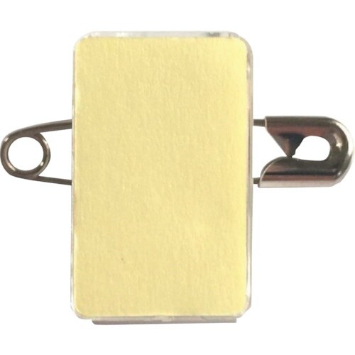 西敬 名札用プラスチッククリップ両面テープ付20個