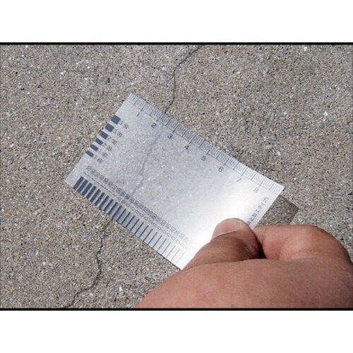 DOGYU カード型 クラックスケール(反射防止タ