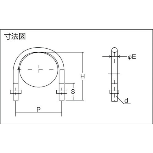 TRUSCO 【売切廃番】SGP用Uボルト ユニク