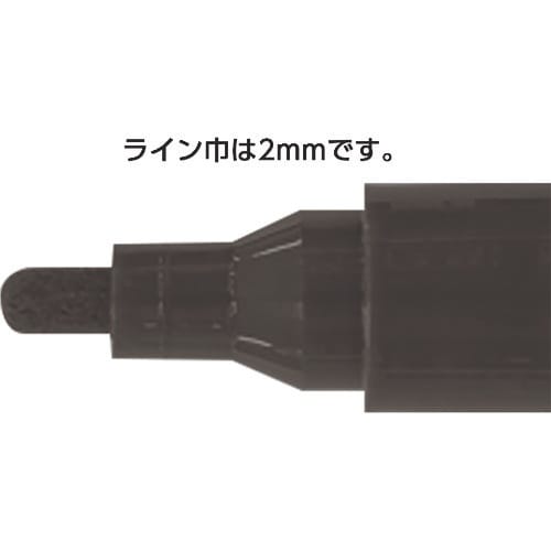 シンワ 工事用 ペイントマーカー 中字 丸芯 黒