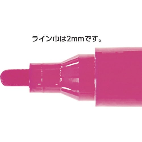 シンワ 工事用 ペイントマーカー 中字 丸芯 蛍光