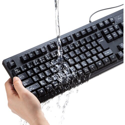 SANWA 日本語109キーボード 抗菌防水防塵タ