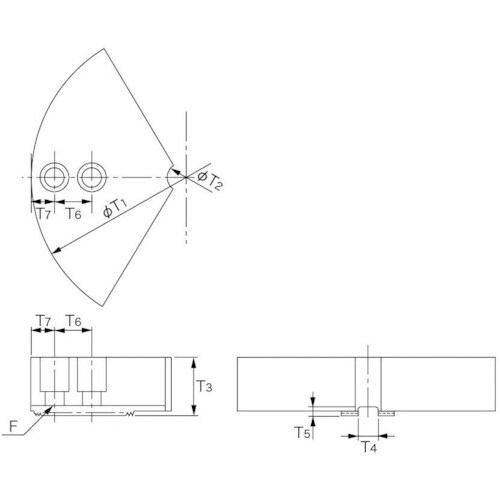 THECUT アルミ円形生爪 北川製 B212 チ