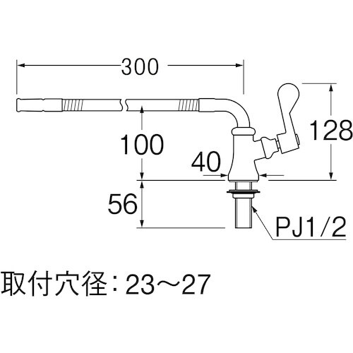 SANEI 厨房用ベンリー立形自在水栓