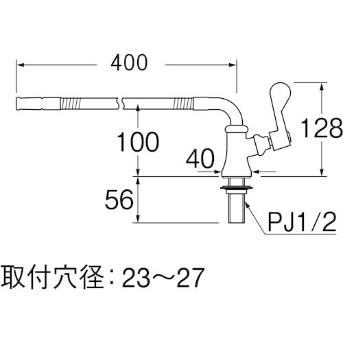 SANEI 厨房用ベンリー立形自在水栓