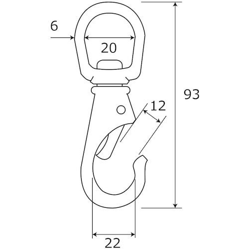 WAKI 真鍮スイベルナスカン BK−929 NO